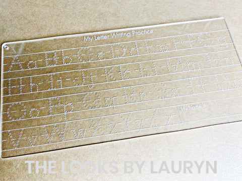 letter tracing board - the looks by lauryn