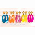 neon earrings - the looks by lauryn