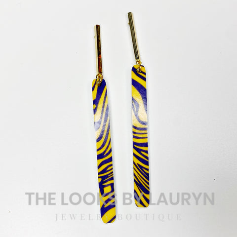 LSU Tiger Stripe Earrings