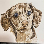 watercolor personalized pet portrait