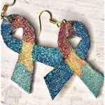 Autism Awareness Ribbon Earrings - The Looks by Lauryn