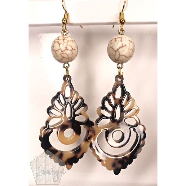 Vintage Tortoise Shell Earrings The Looks by Lauryn