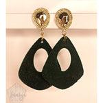 Green Velvet Earrings NA - The Looks by Lauryn