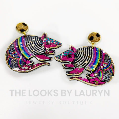 Armadillo Earrings - The Twisted Pelican Design