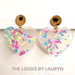 Sprinkle Heart Earrings