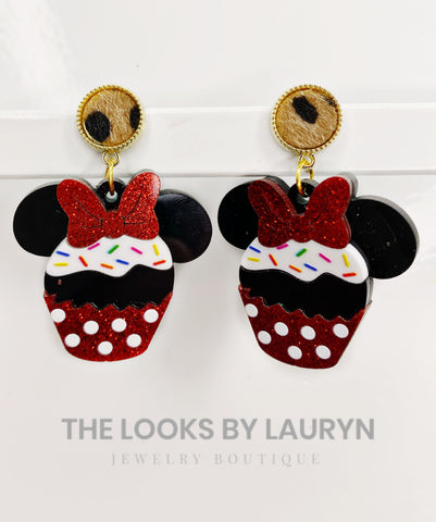 Mouse Cupcake Earrings