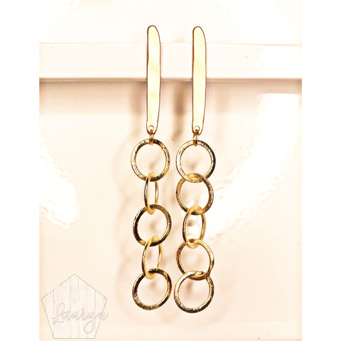 brushed chain earrings - looks by lauryn