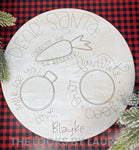 personalized santa tray - night before christmas tray - christmas eve tray - wholesale christmas tray - the looks by lauryn