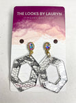 black lace earrings - the looks by lauryn