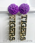 Pom Pom Tigers Earrings