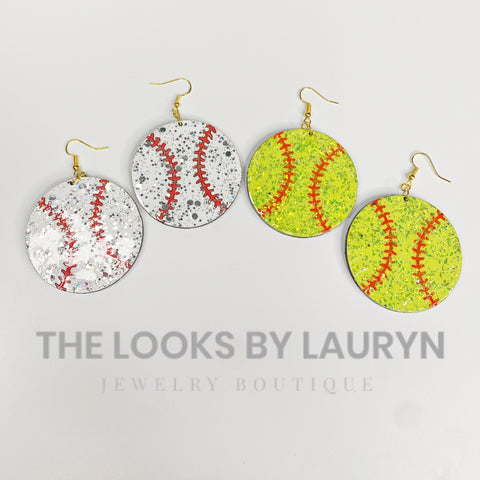 Baseball and Softball Earrings