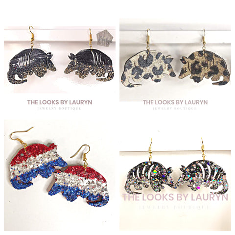 armadillo earrings - the looks by lauryn