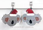 koala christmas earrings 