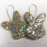 gold bunny earrings