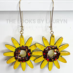 sunflower earrings - the looks by lauryn
