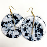 black and white earrings - the looks by lauryn