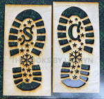 Santa Boots Stencil - the looks by lauryn