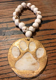paw print blessing beads - the looks by lauryn
