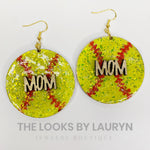 Personalized Baseball and Softball Earrings