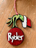 Grinch Hand Ornament