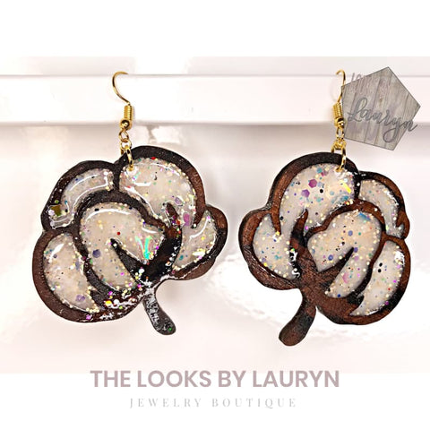 Cotton Flower Earrings: Messy Jessy Collab - The Looks by Lauryn